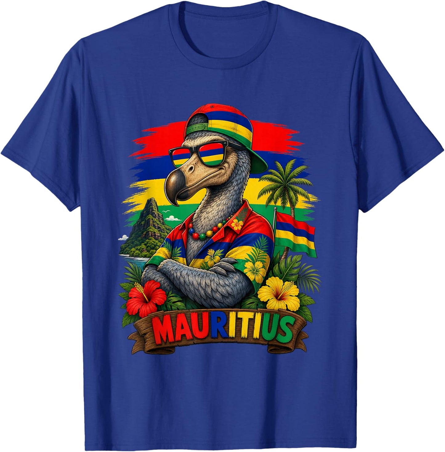 National Pride Mauritius Dodo Flag T-Shirt - T-Shirt | Royal