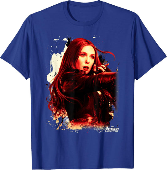 Marvel Infinity War Scarlet Witch Portrait Graphic T-Shirt - T-Shirt | Royal