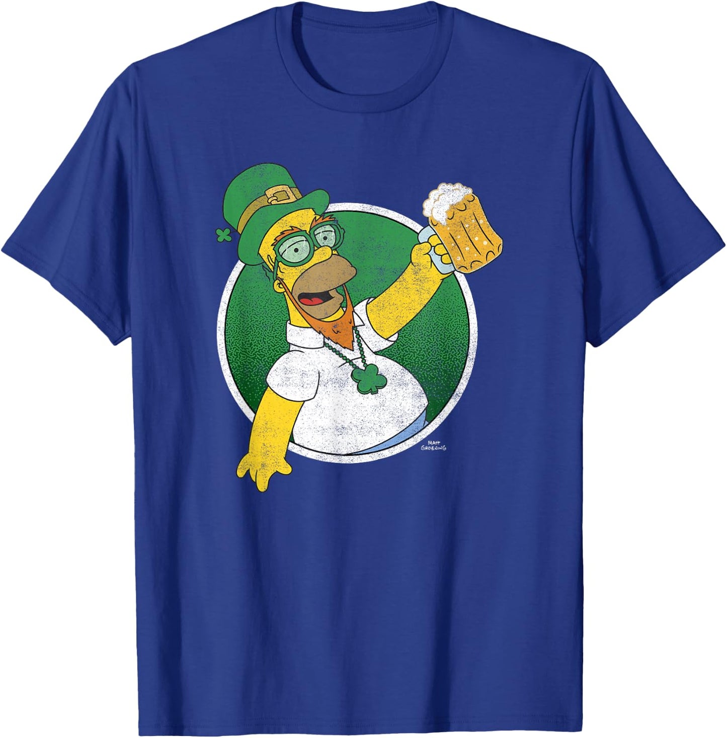 The Simpsons St. Patrick's Day Homer Lucky Beer Celebrations T-Shirt - T-Shirt | Royal