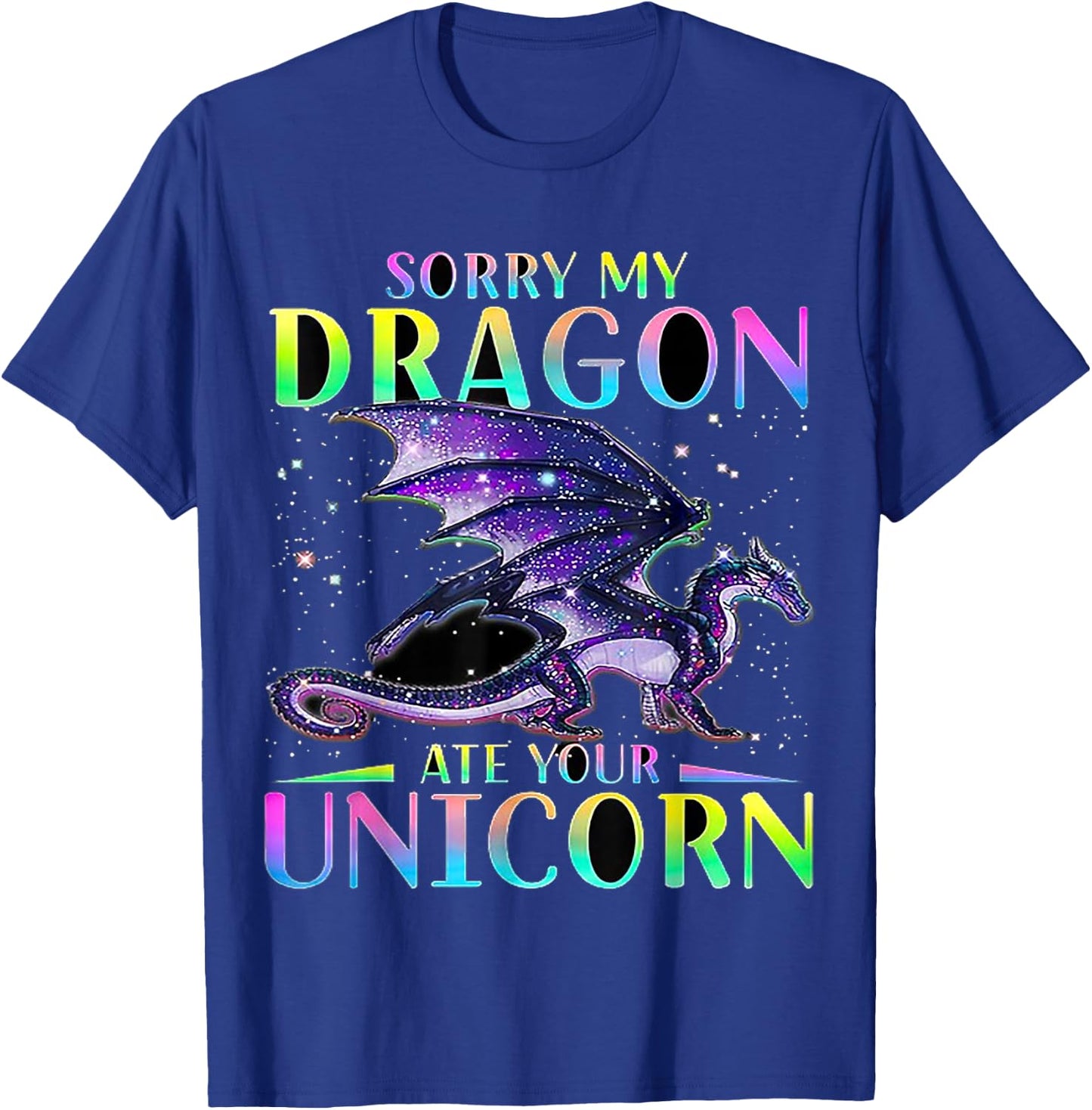 My Dragon Eat Your Unicorn T-Shirt - T-Shirt | Royal