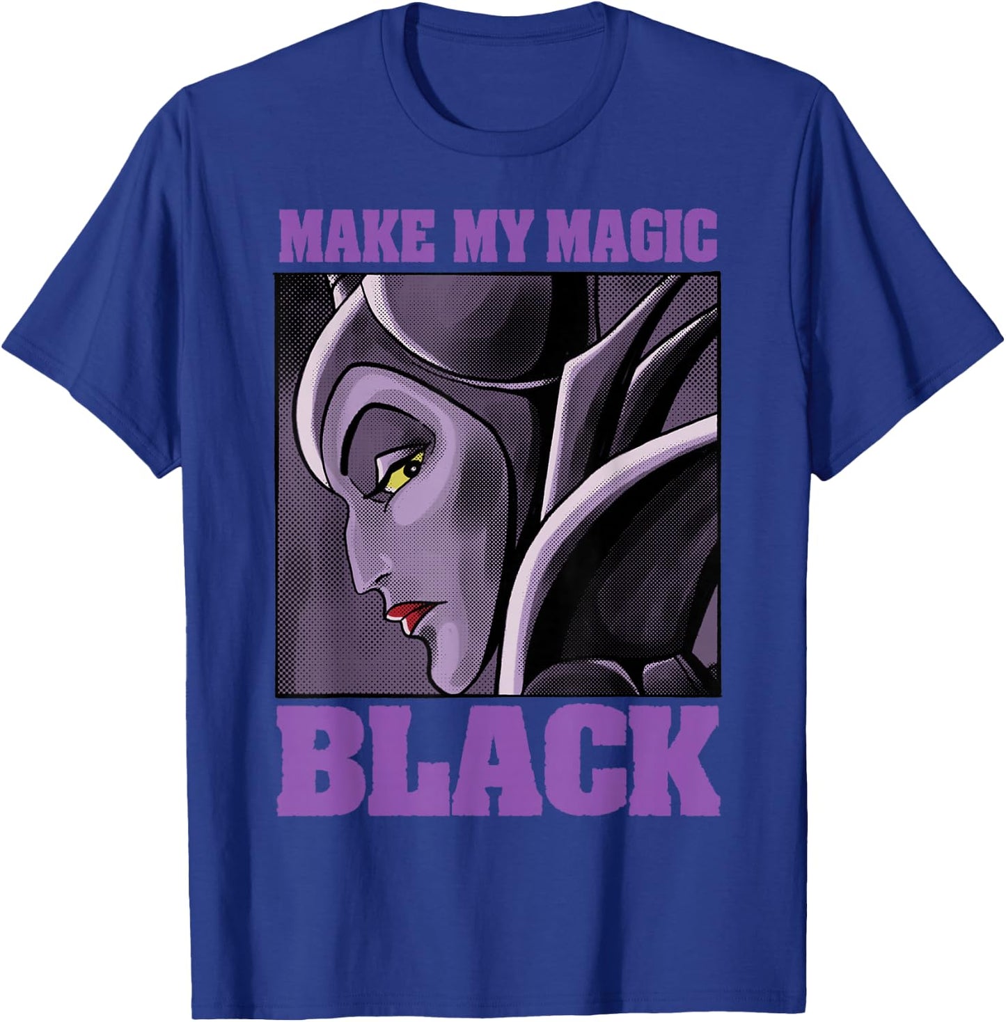 Disney Villains Maleficent Make My Magic Black Portrait T-Shirt - T-Shirt | Royal