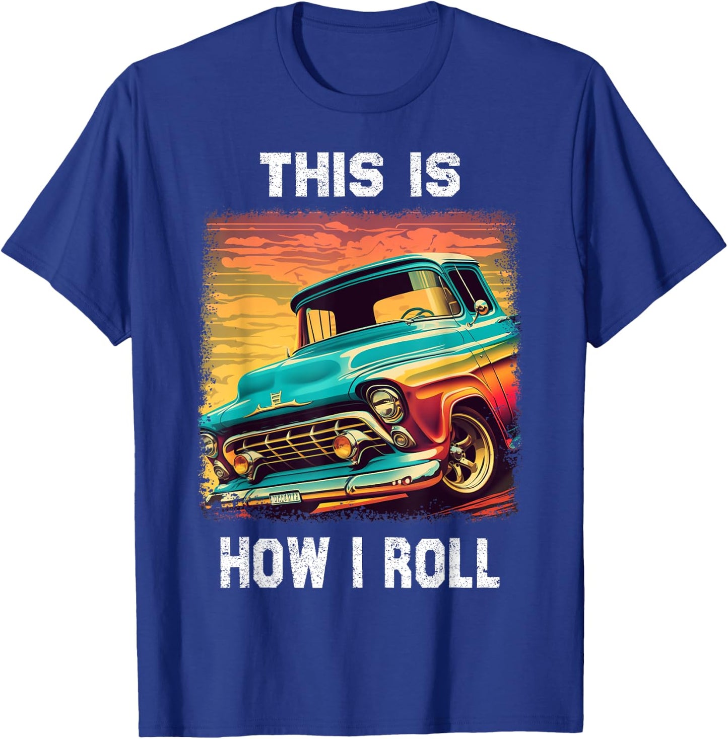 Vintage Classic Old Pickup Truck for Pickup Trucks Lovers T-Shirt - T-Shirt | Royal