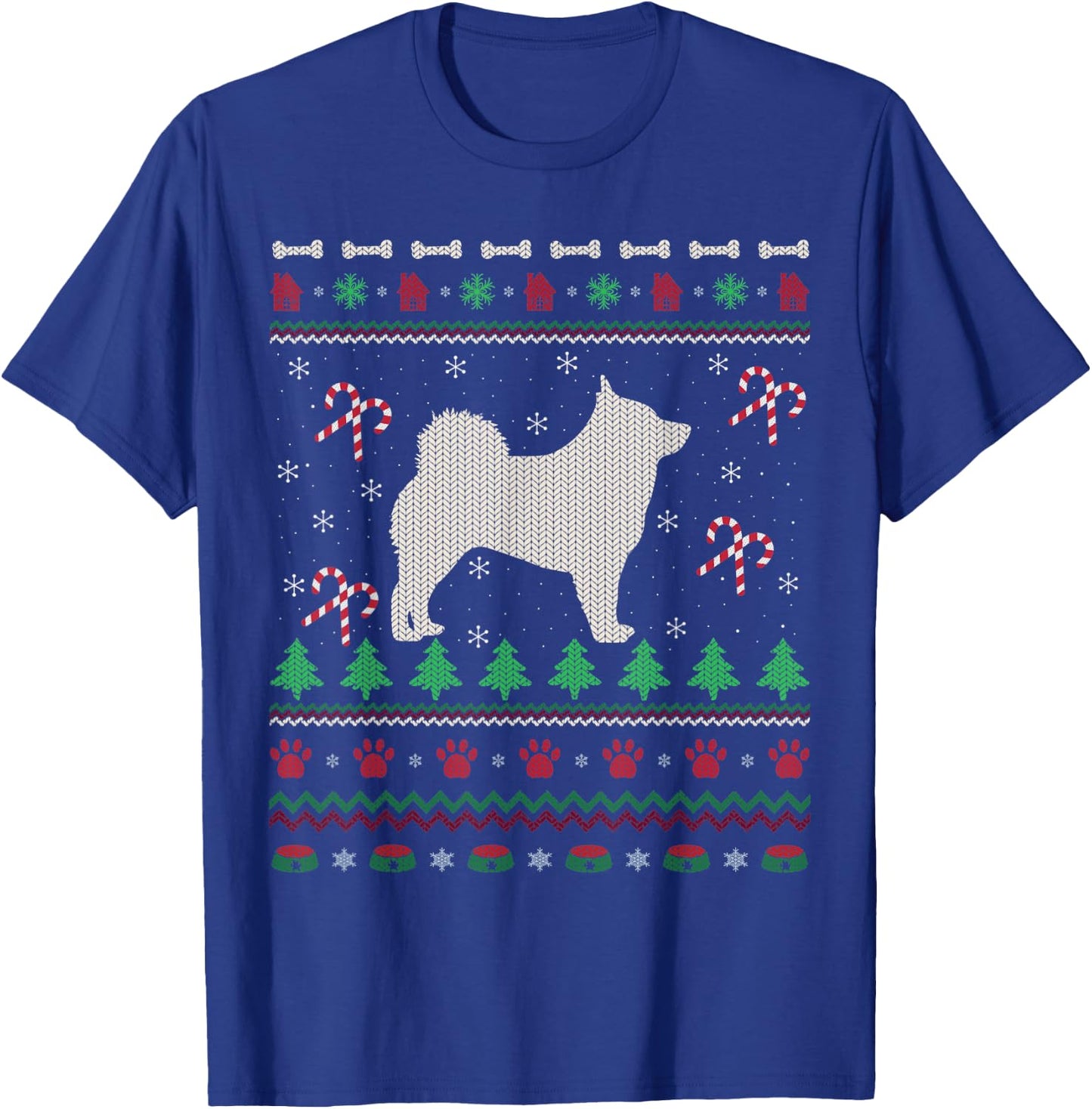Schipperke Dog Lover Xmas Ugly Schipperke Christmas Men Women Kids T-Shirt - T-Shirt | Royal