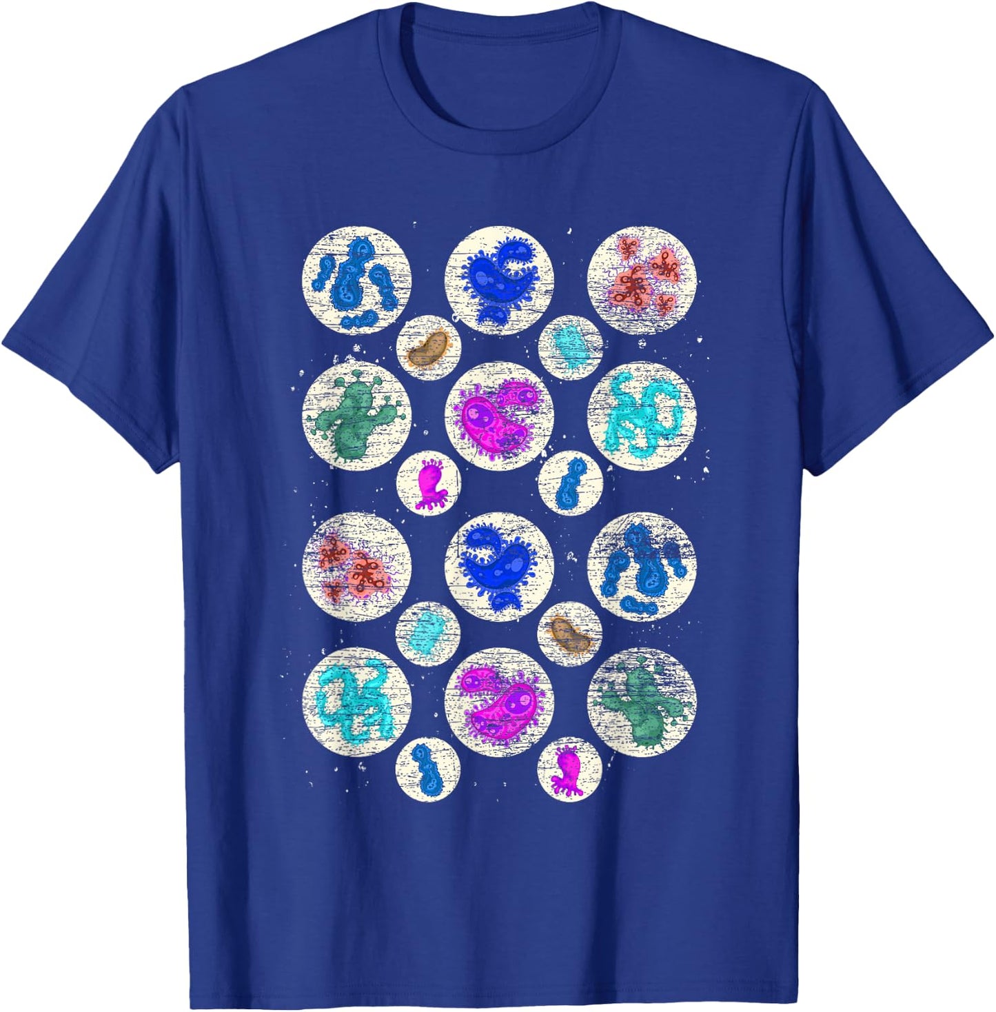 Bacteria Biology Laboratory Microbiologist Science Bacteria T-Shirt - T-Shirt | Royal