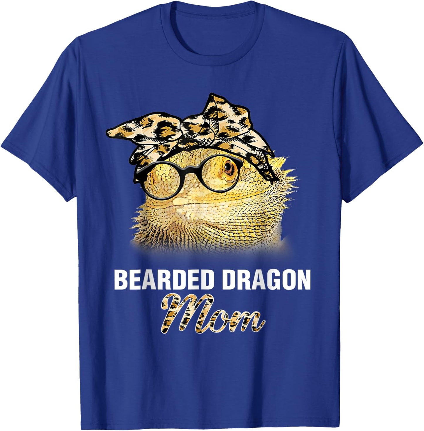 Mother's day Leopard Plaid Gift Bearded Dragon Mom T-Shirt - T-Shirt | Royal