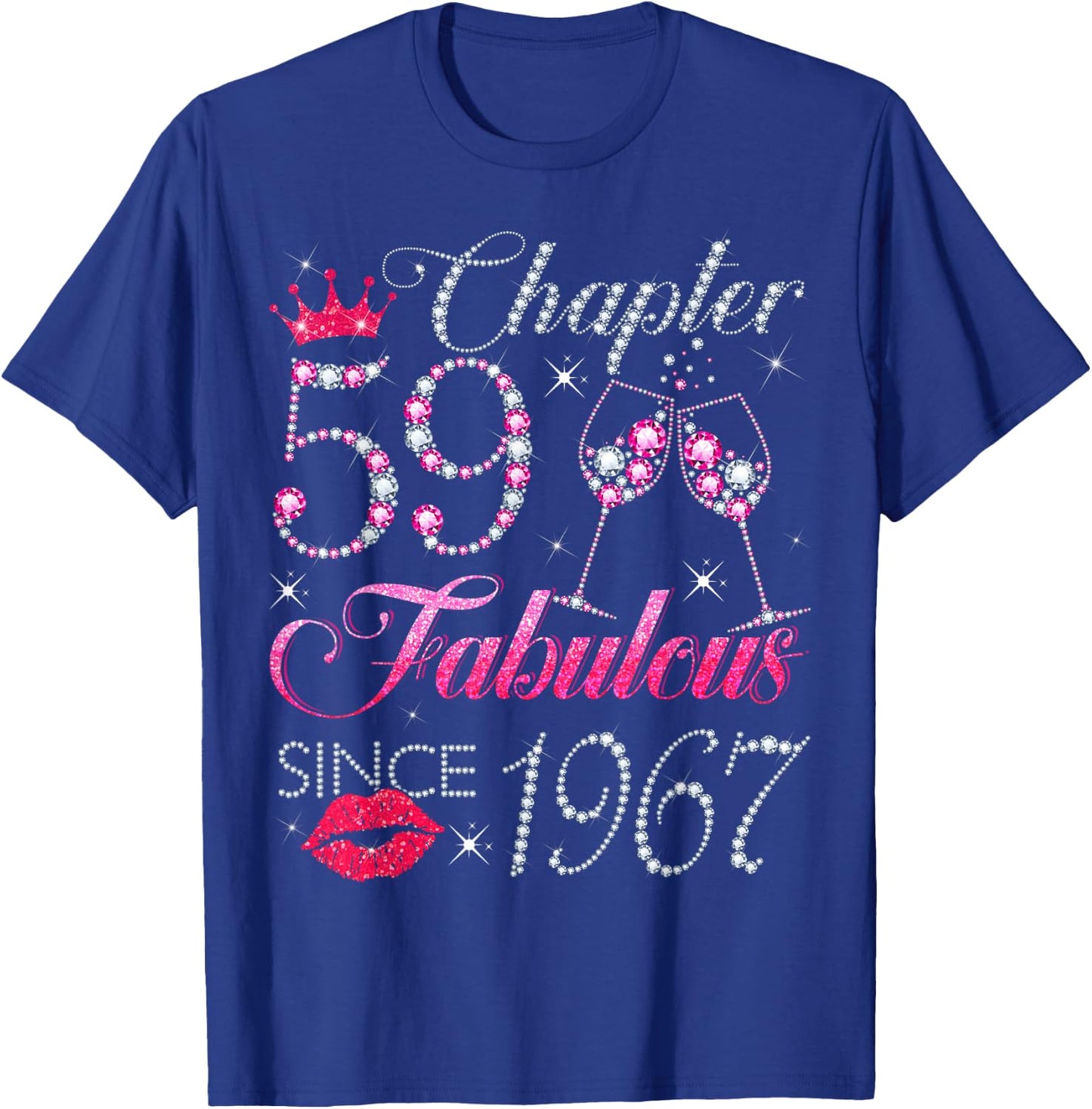 Chapter 59 Fabulous Since 1967 59Th Birthday Gift T-Shirt - T-Shirt | Royal