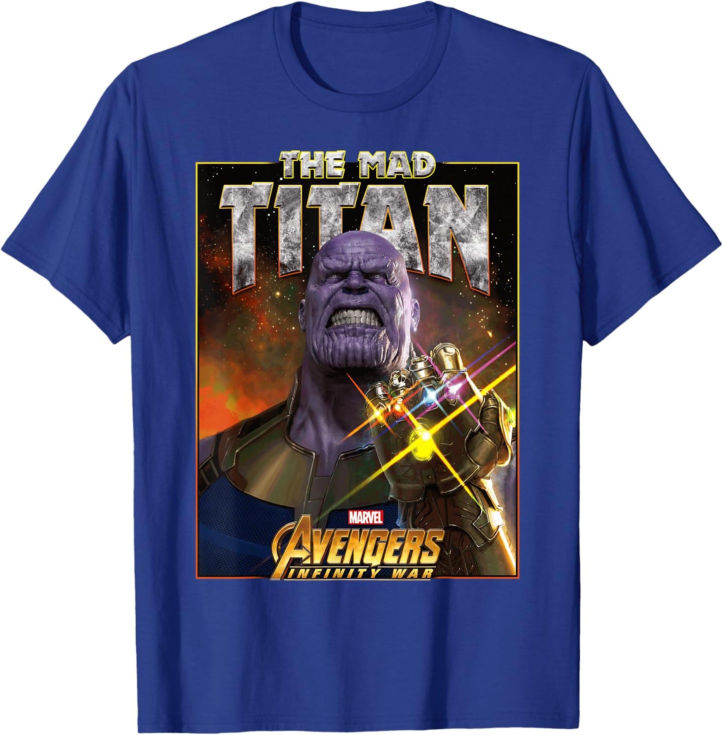 Marvel Infinity War Thanos Mad Titan Bling Graphic T-Shirt - T-Shirt | Royal
