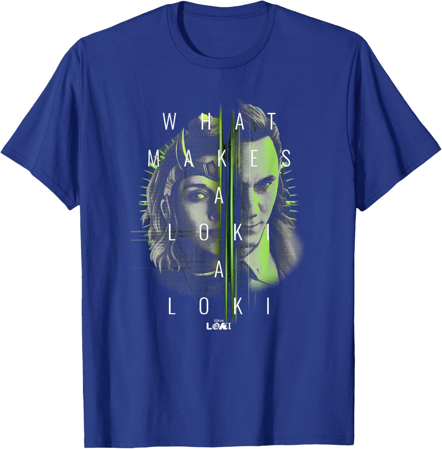 Marvel Loki Sylvie What Makes A Loki Split Face T-Shirt - T-Shirt | Royal