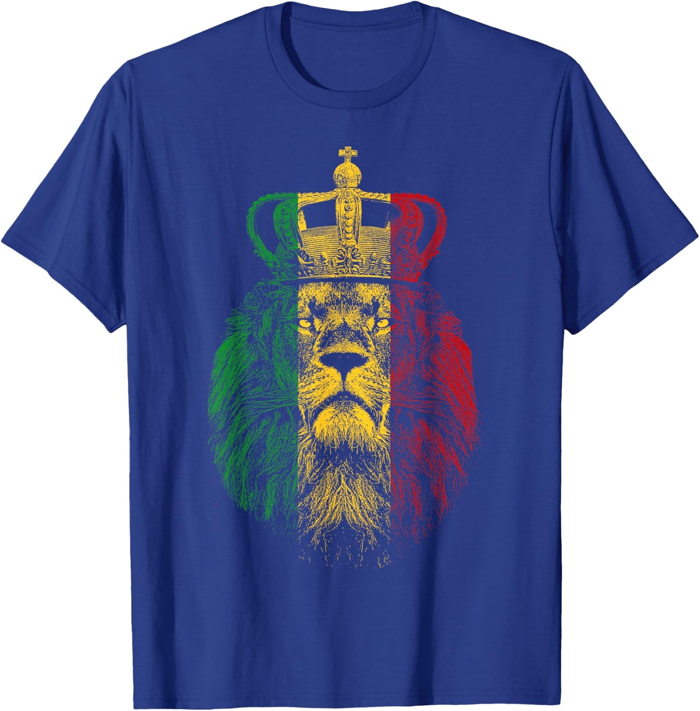 Rasta Lion of Judah Rastafarian Reggae Ethiopian Lion Gift T-Shirt - T-Shirt | Royal