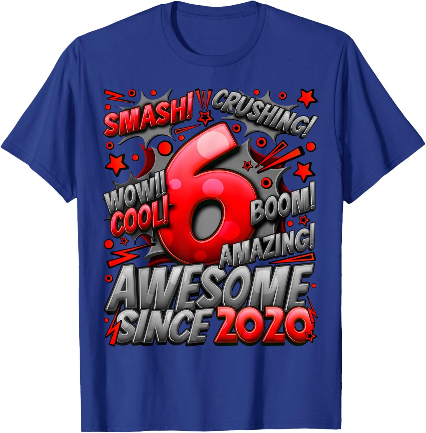 6 Year Old Gifts for Boys 6th Birthday Boy 6 Year Old Boy T-Shirt - T-Shirt | Royal