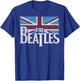 The Beatles British Flag Red, White, and Blue Short Sleeve T-Shirt - T-Shirt | Royal