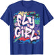 Fly Girl 80s 90s Old School Camo B-Girl Hip Hop T-Shirt - T-Shirt | Royal