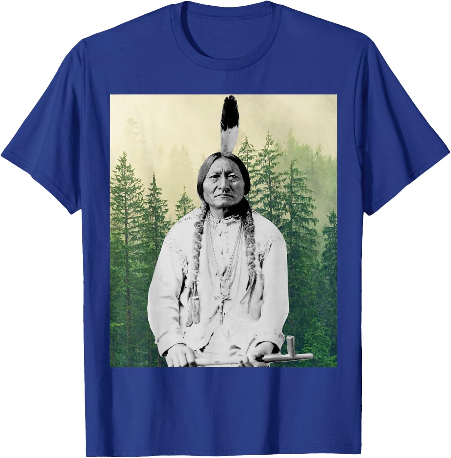 Sitting Bull Native American Indian Chief Lakota Sioux Pride T-Shirt - T-Shirt | Royal