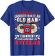 Never Undertimate An Old Man 82nd Airborne Paratrooper T-Shirt - T-Shirt | Royal
