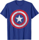 Kids Marvel Captain America Classic Shield Kids Graphic T-Shirt - T-Shirt | Royal