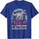 Kids 6 Year Old Dinosaur Birthday 6th T Rex Dino Six Saurus T-Shirt - T-Shirt | Royal