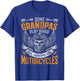 Real Grandpas Ride Motorcycles T-Shirt - T-Shirt | Royal