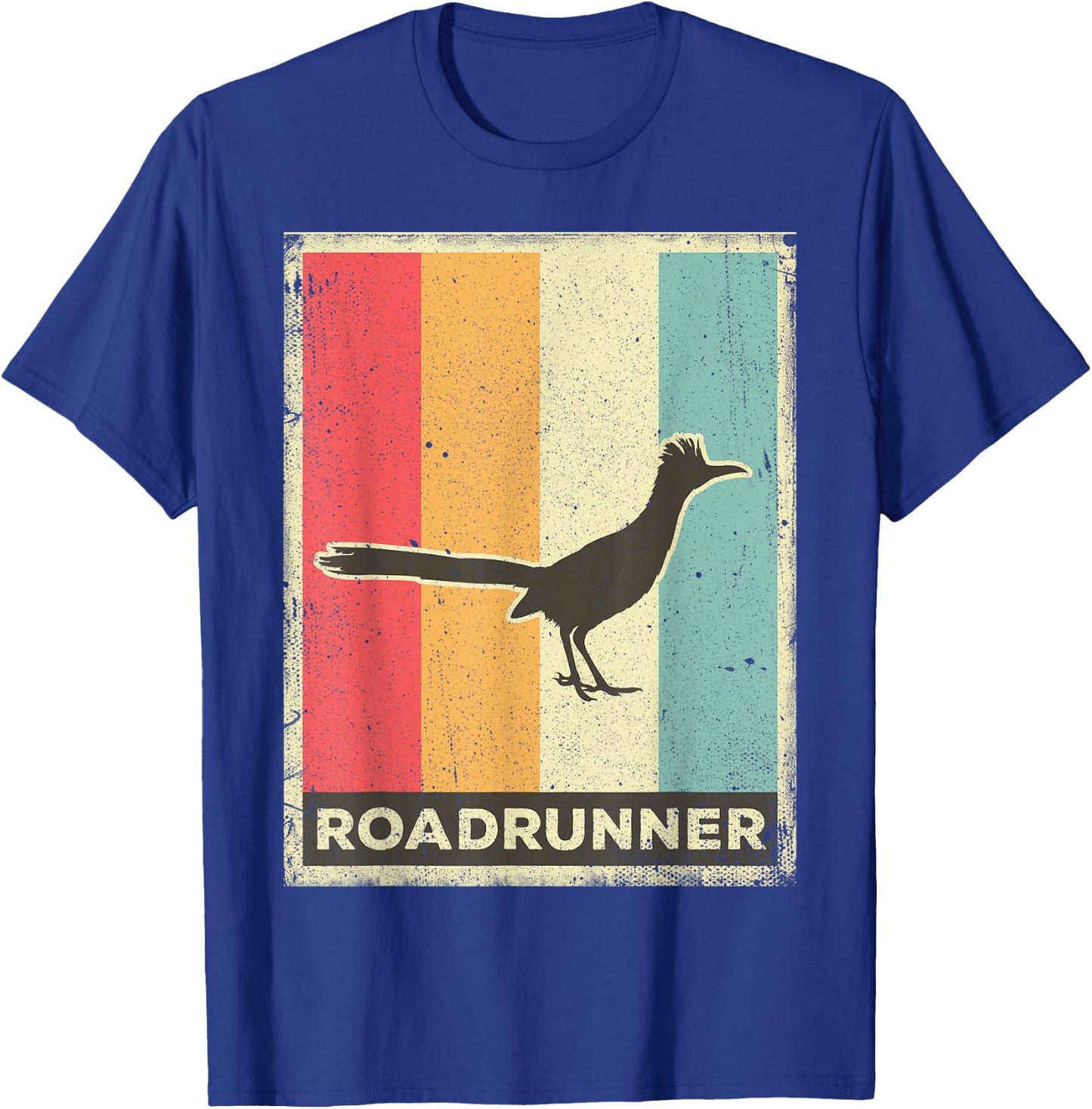 Roadrunner Lover Vintage Retro Poster Animal T-Shirt - T-Shirt | Royal