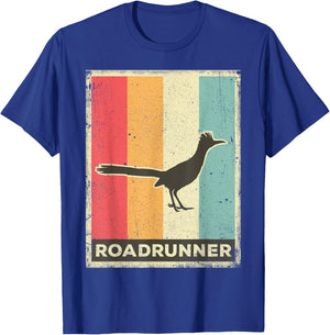 Roadrunner Lover Vintage Retro Poster Animal T-Shirt - T-Shirt | Royal