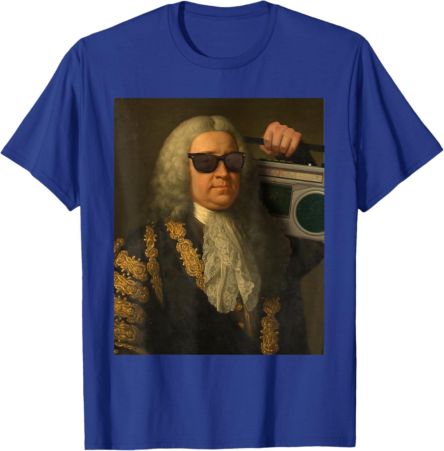 Funny Bach Music Vintage Classical Art Costume T-Shirt - T-Shirt | Royal