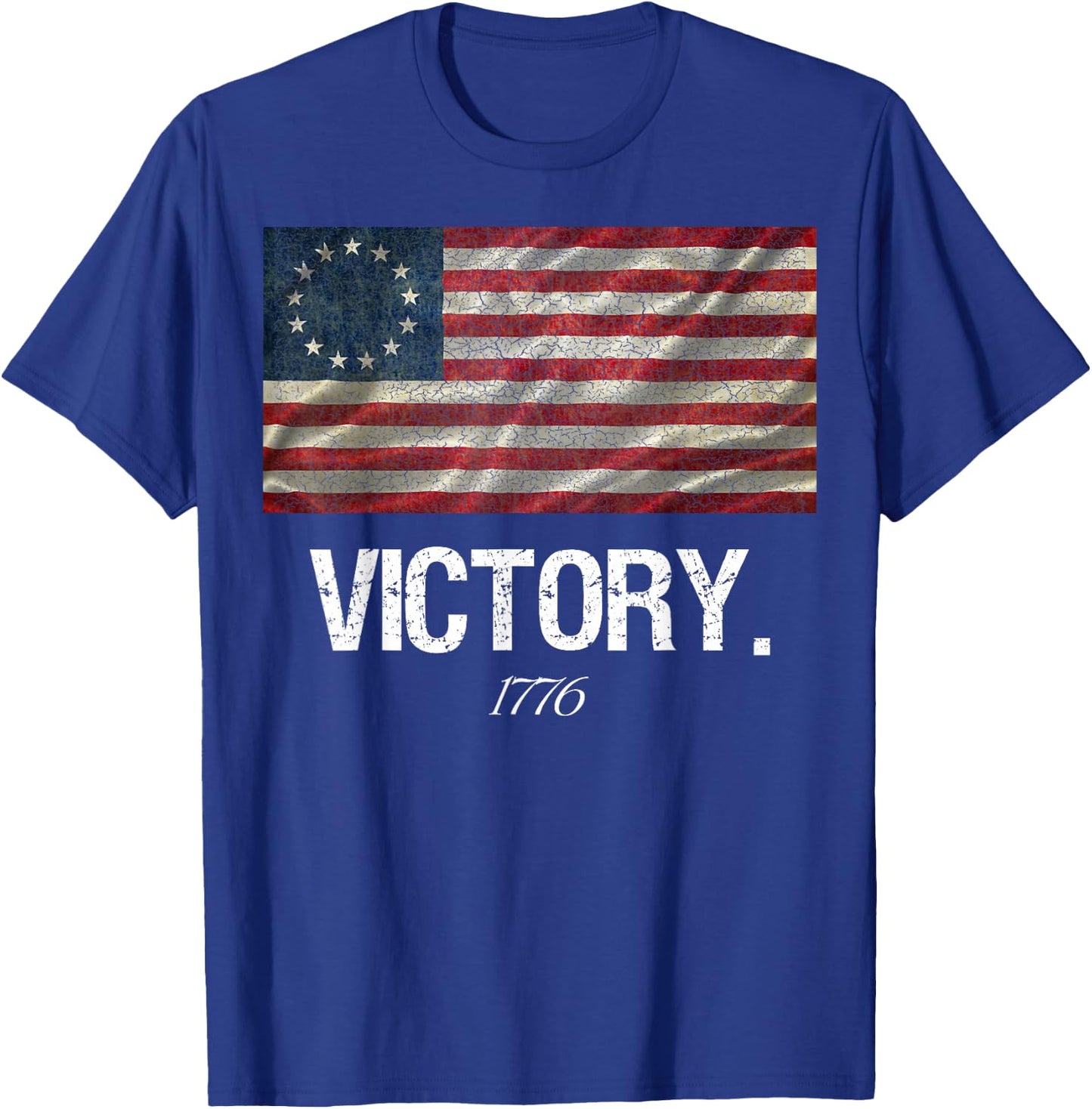 Betsy Ross Flag Shirt Revolution Victory 1776 American Flag Women Men T-Shirt - T-Shirt | Royal