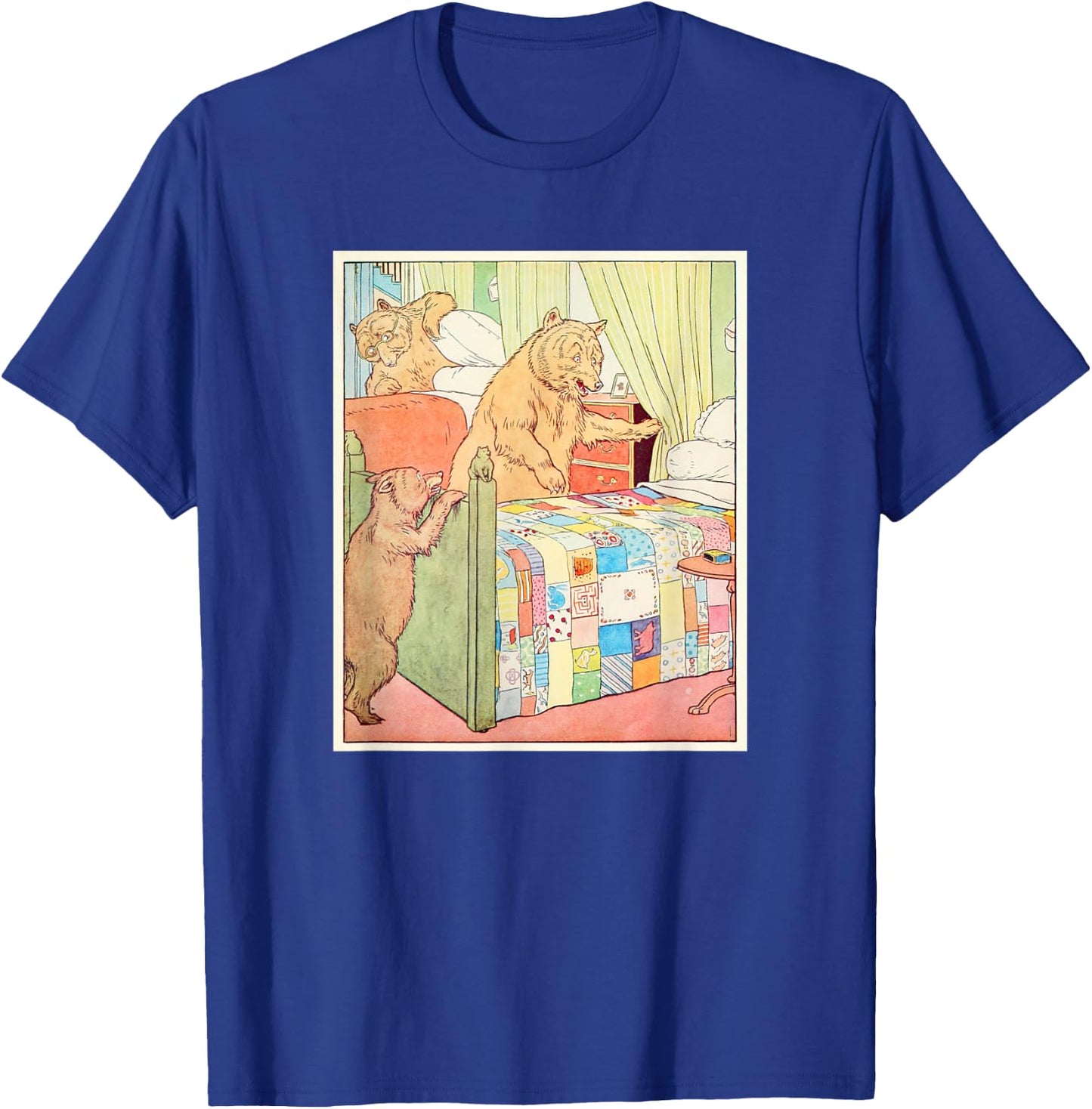 Goldilocks and The Three Bears - Someone Sleeping in Our Bed T-Shirt - T-Shirt | Royal