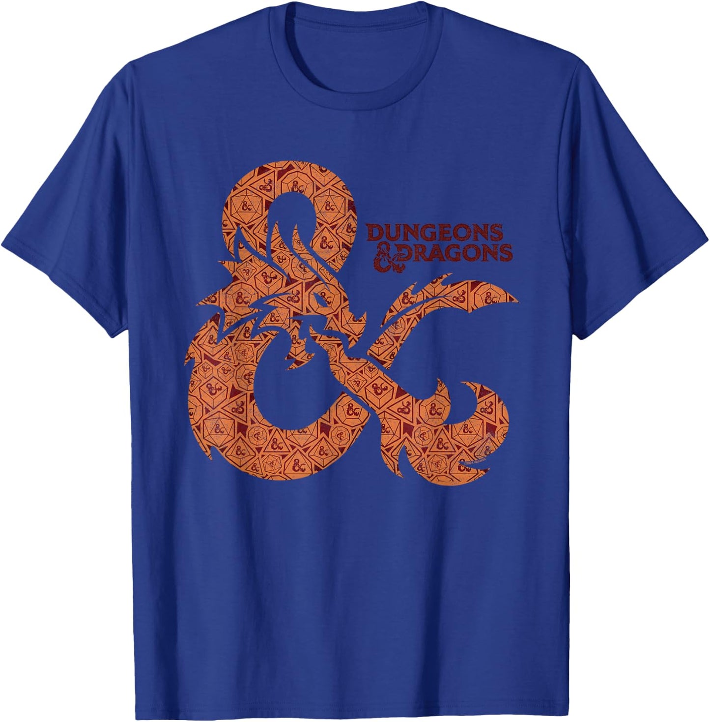 Dungeons & Dragons Ampersand Logo of Dice T-Shirt - T-Shirt | Royal