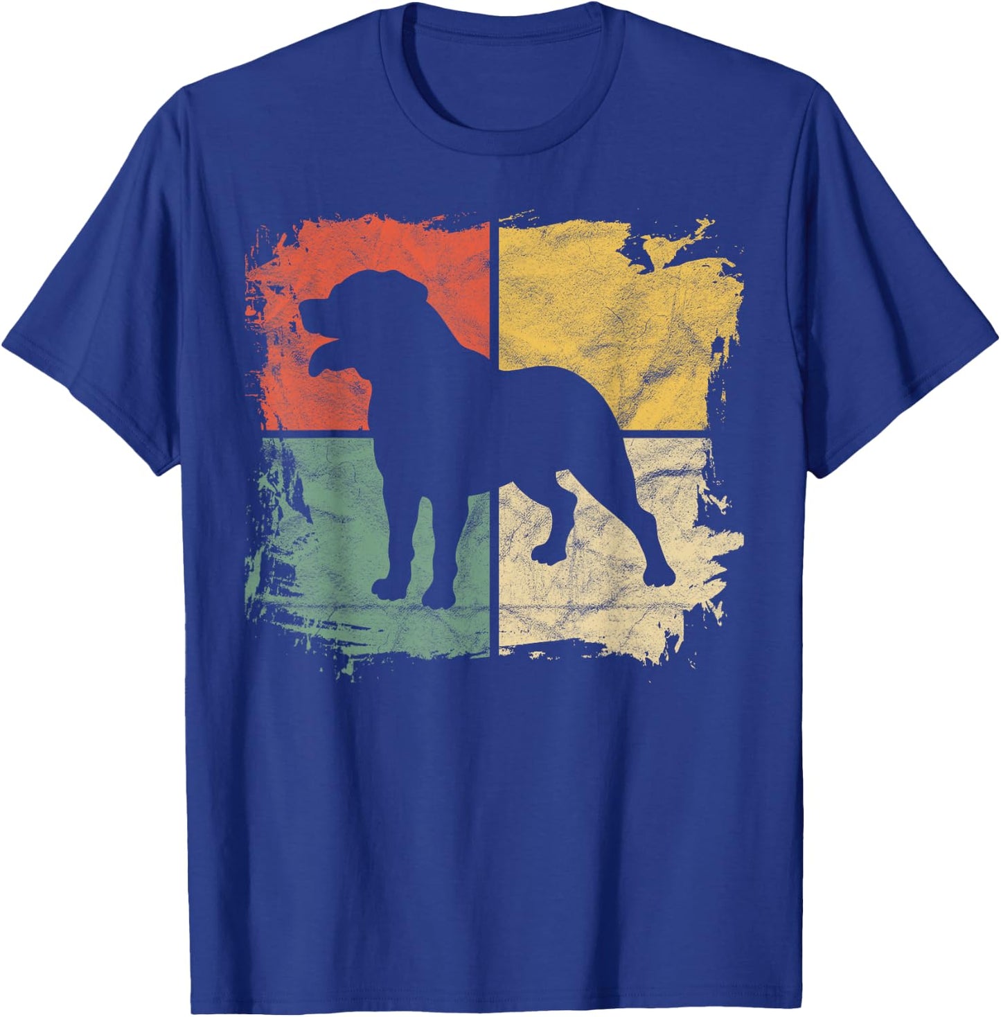 Square Retro Rottweiler Owner Gift Dog Rottie Dad Rott Mom Men Women Girls Kids T-Shirt - T-Shirt | Royal