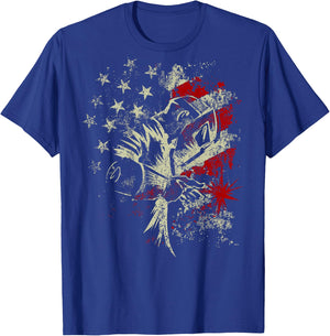 Welding Vintage Patriotic USA American Flag Welder On Back T-Shirt - T-Shirt | Royal
