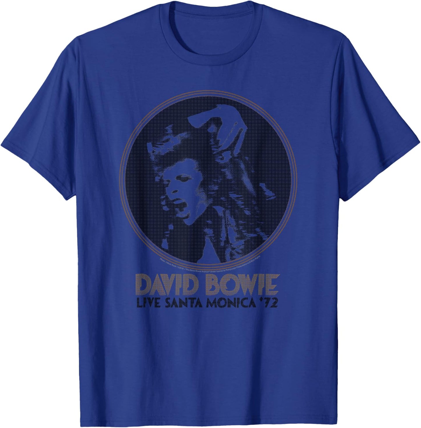 David Bowie - Live Santa Monica '72 T-Shirt - T-Shirt | Royal