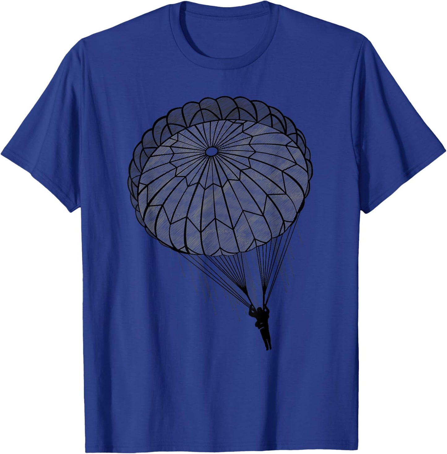 Paratrooper Parachute Jump Army Airborne T-Shirt - T-Shirt | Royal