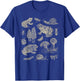 Frog Mushroom 90s Vintage Dark Academia Aesthetic Biology T-Shirt - T-Shirt | Royal