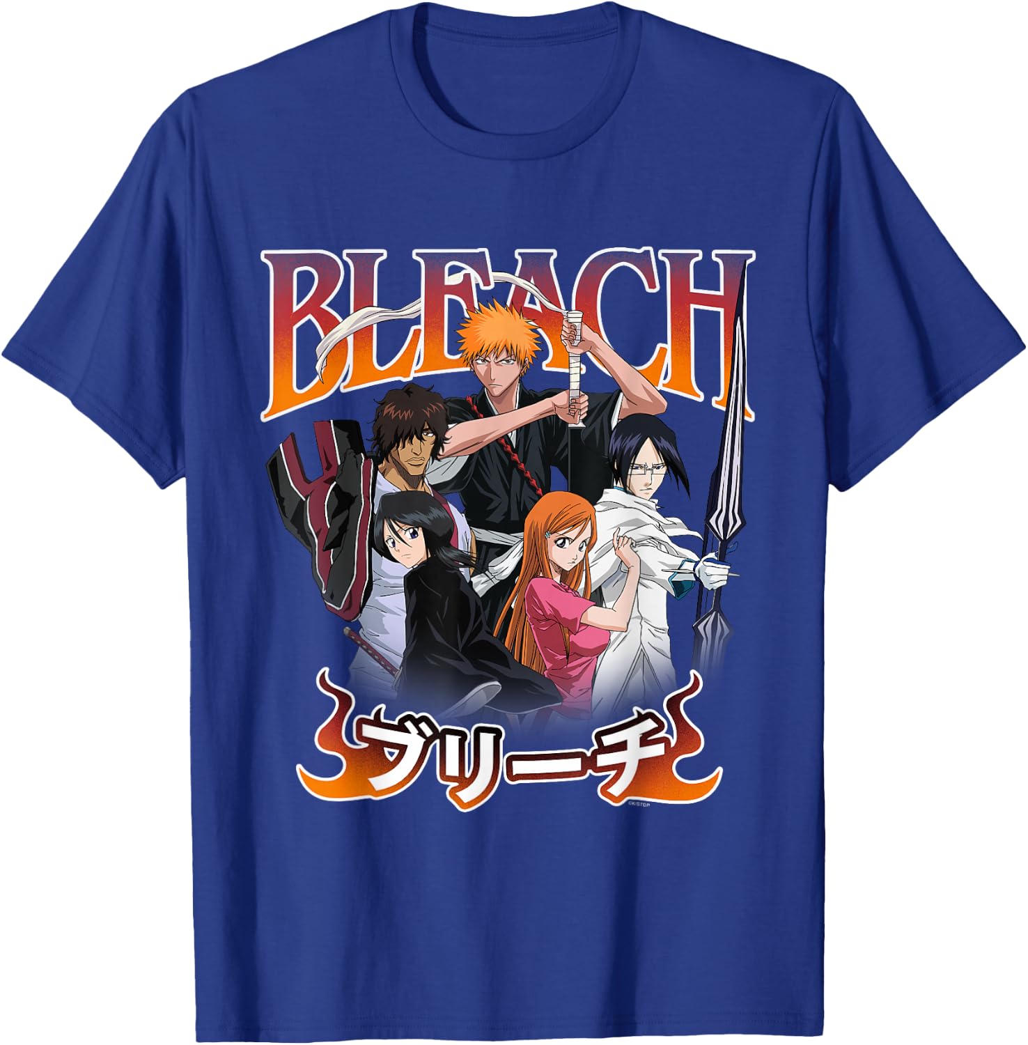 Bleach Team Ichigo and Ombre Logo Anime T-Shirt - T-Shirt | Royal