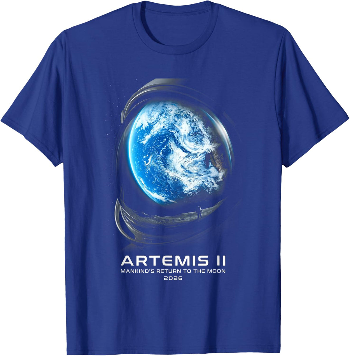 Mission to The Moon 2026 Astronaut Artemis Rocket Artemis 2 T-Shirt - T-Shirt | Royal
