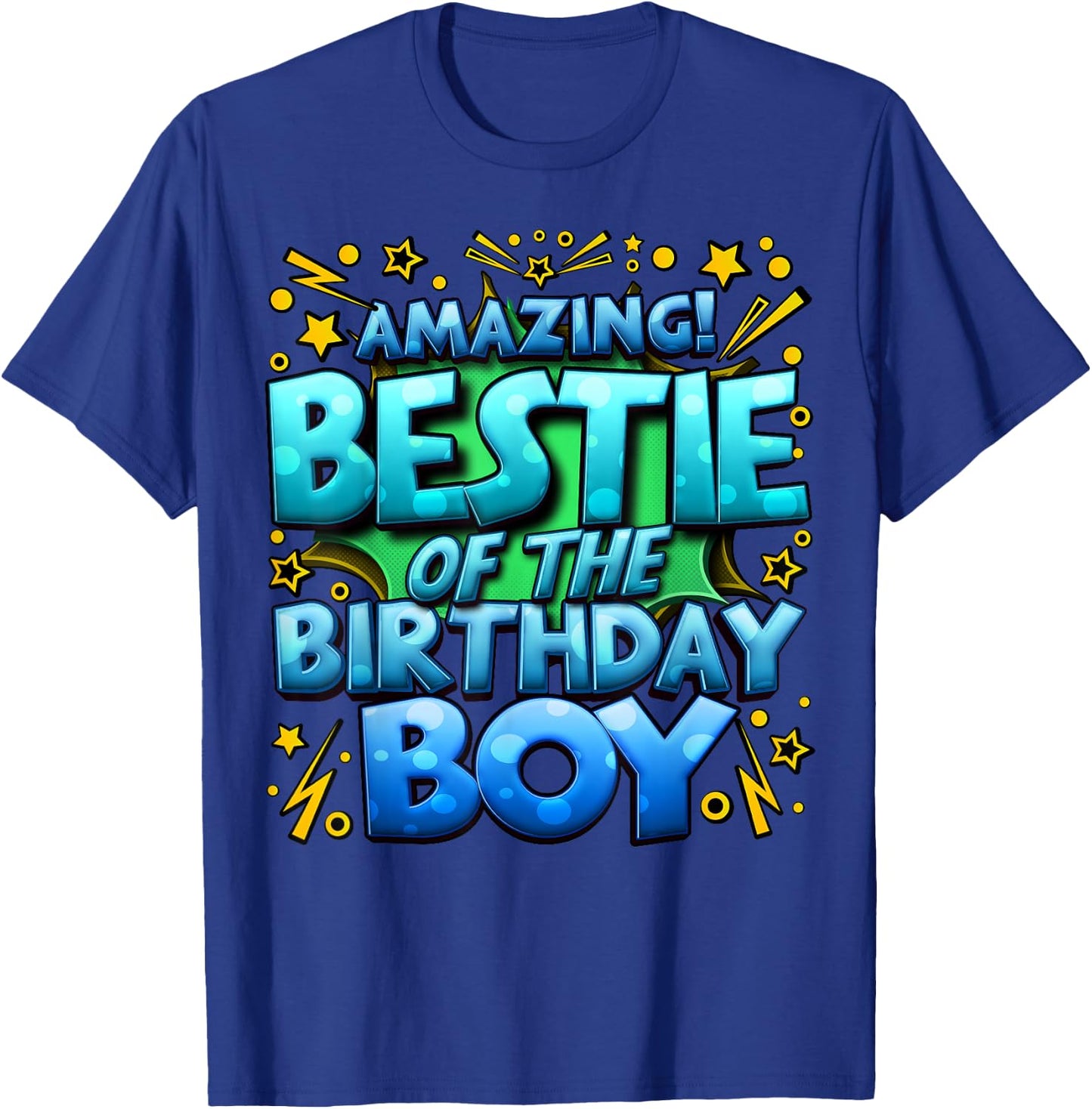 Best Friend of the Birthday Boy Matching Family Bestie T-Shirt - T-Shirt | Royal