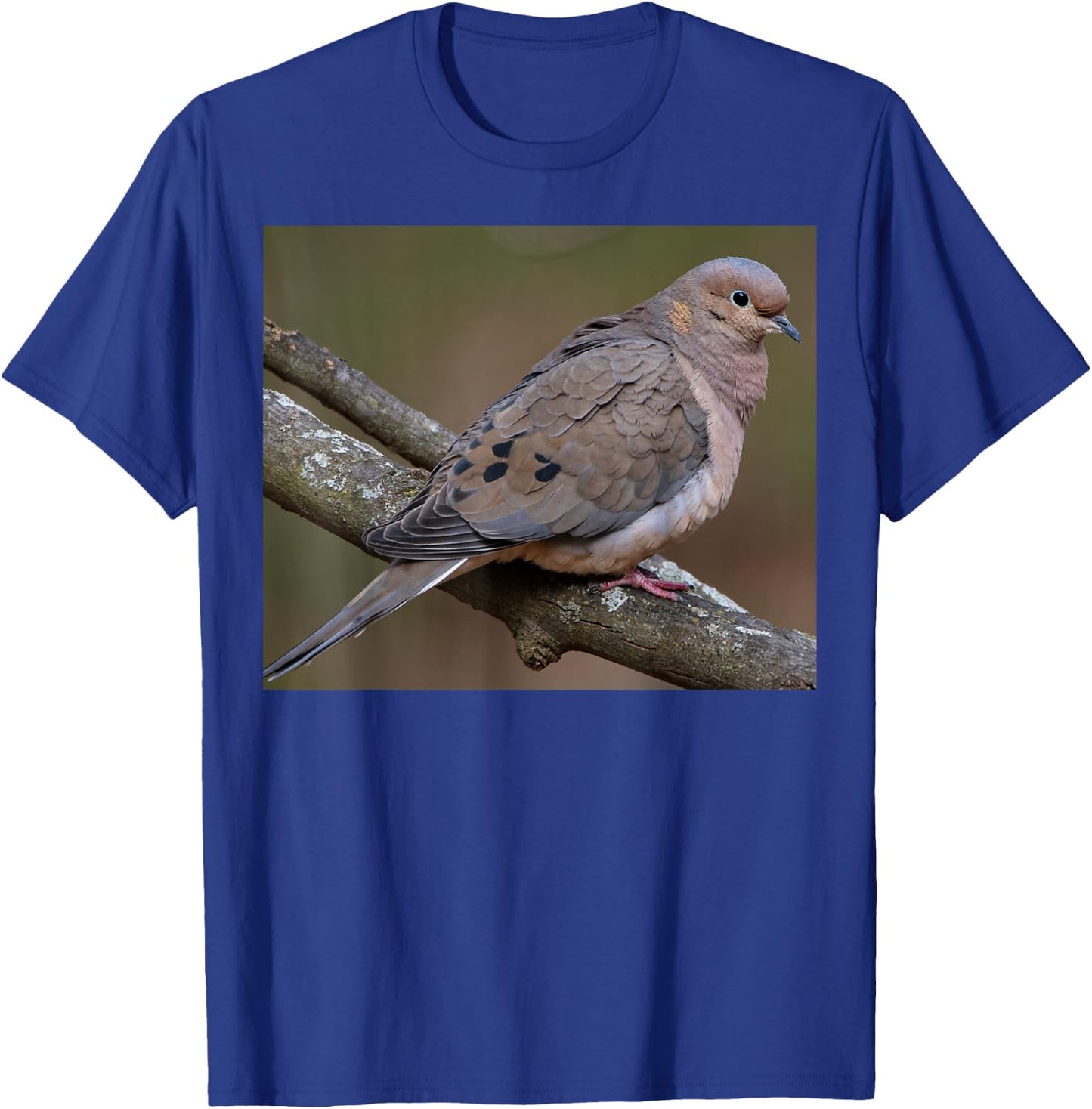 Mourning dove perched on a branch T-Shirt - T-Shirt | Royal