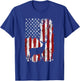 American Flag Deer Hunters Deer on American Flag T-Shirt - T-Shirt | Royal