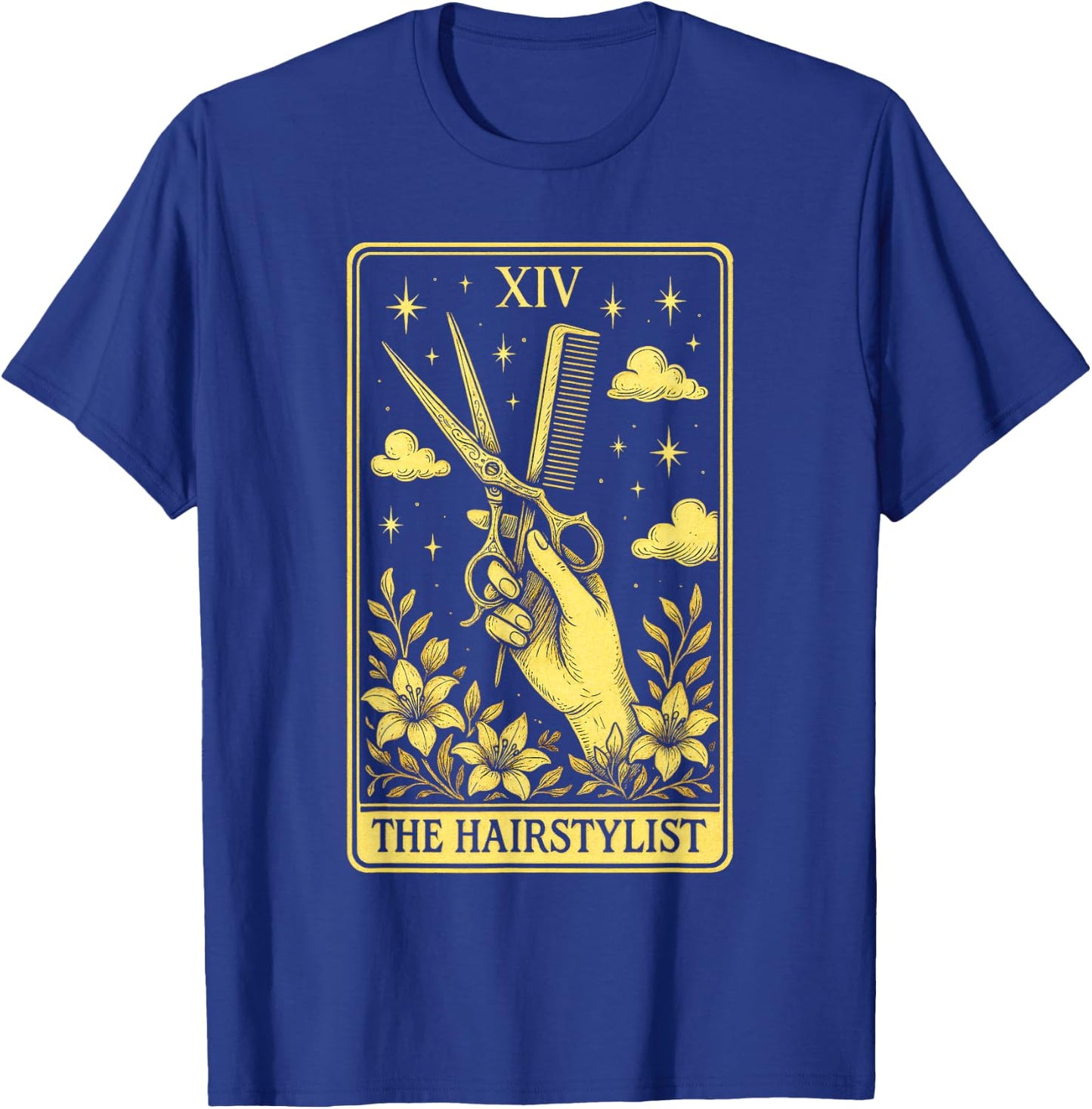 The Hairstylist - Tarot Card Hair Stylist Art T-Shirt - T-Shirt | Royal
