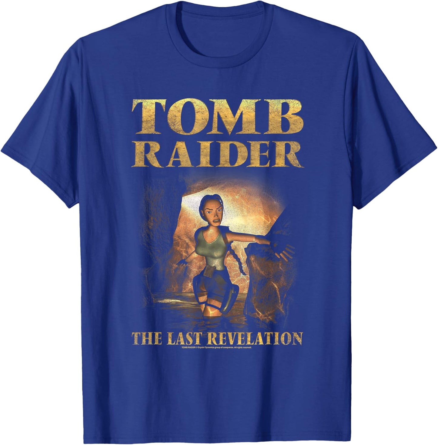 The Last Revelation Cave Scene Retro Video Game T-Shirt - T-Shirt | Royal