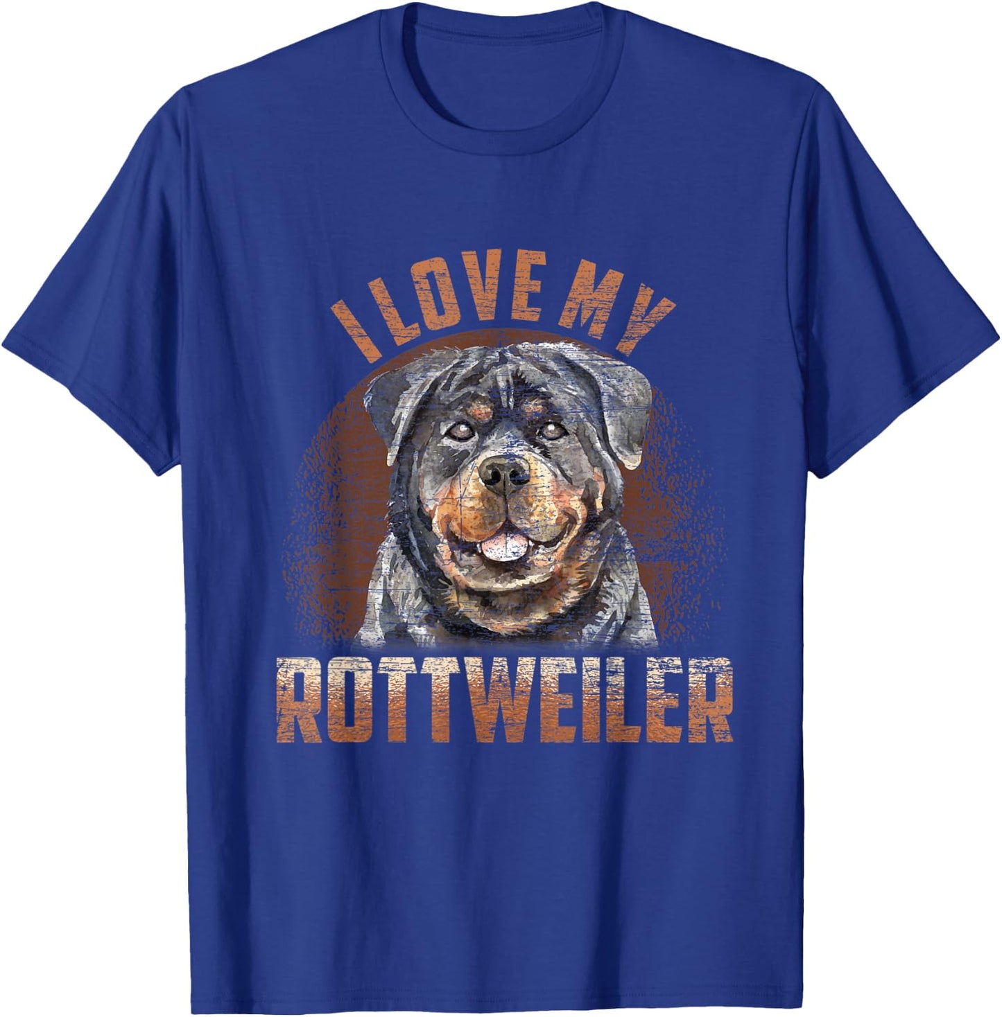 I Love My Rottweiler T-Shirt - T-Shirt | Royal