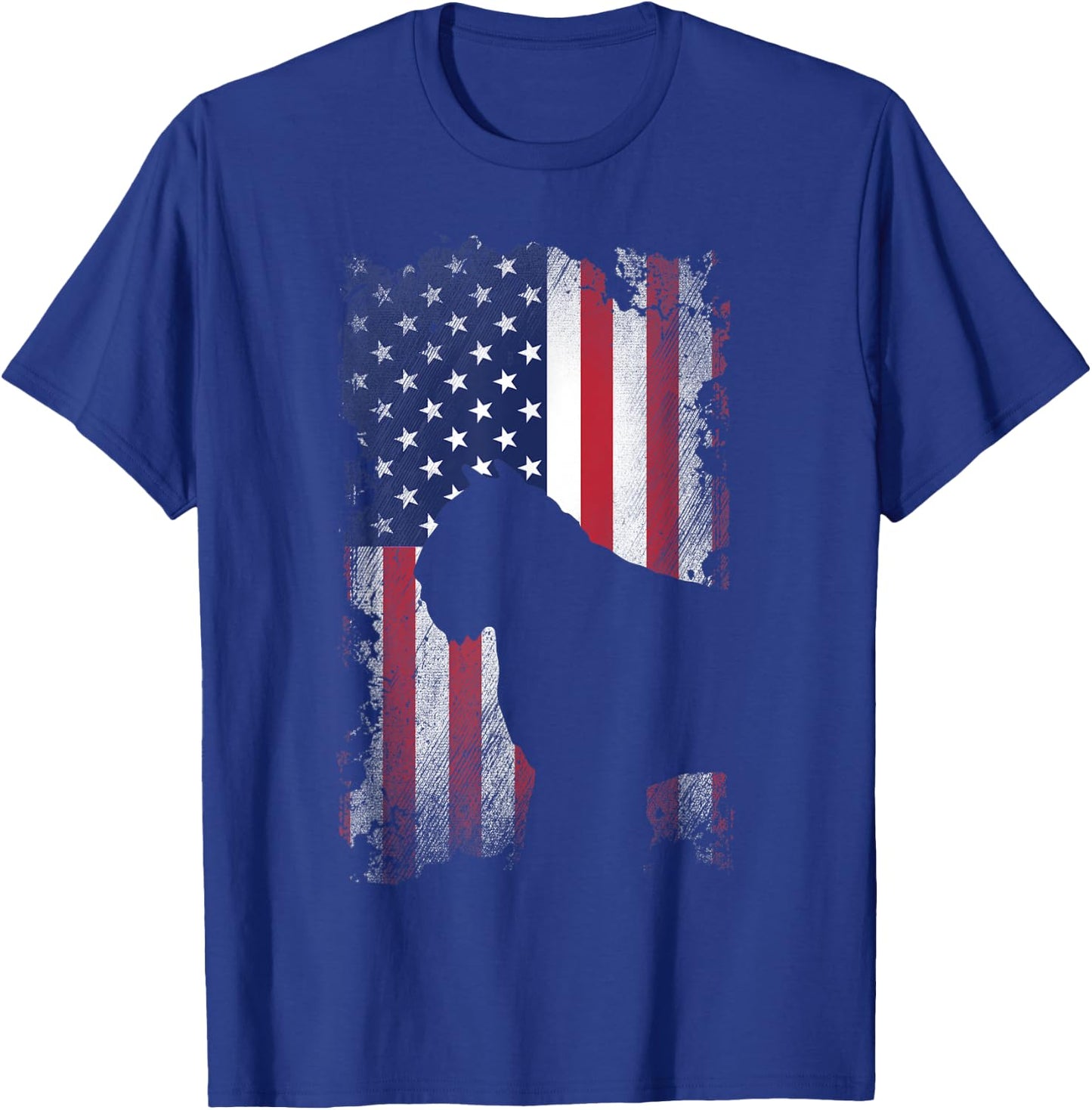 Patriotic Bouvier Des Flandres American Flag Cool Dog Lover Kids Men T-Shirt - T-Shirt | Royal