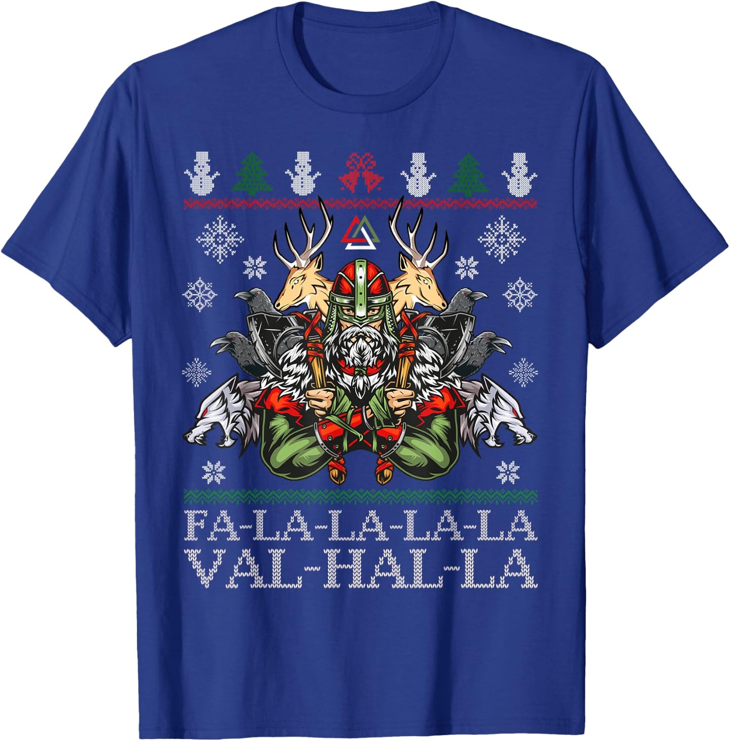 Viking Santa Christmas Sweater a Valhalla Christmas Sweater T-Shirt - T-Shirt | Royal