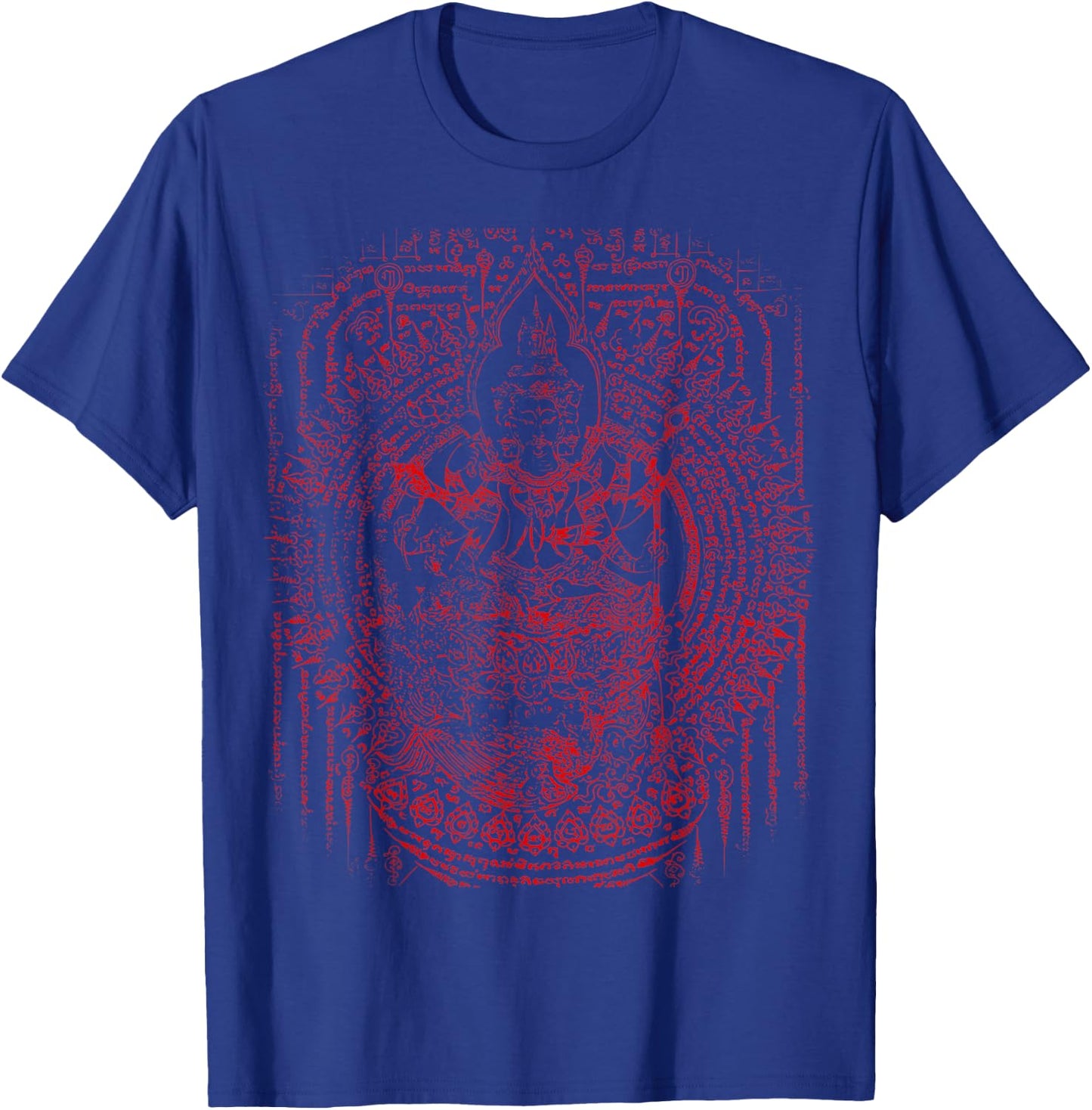 Sawadee Thai Traditional Sak Yant Thai Twin Tigers Muay Thai T-Shirt - T-Shirt | Royal