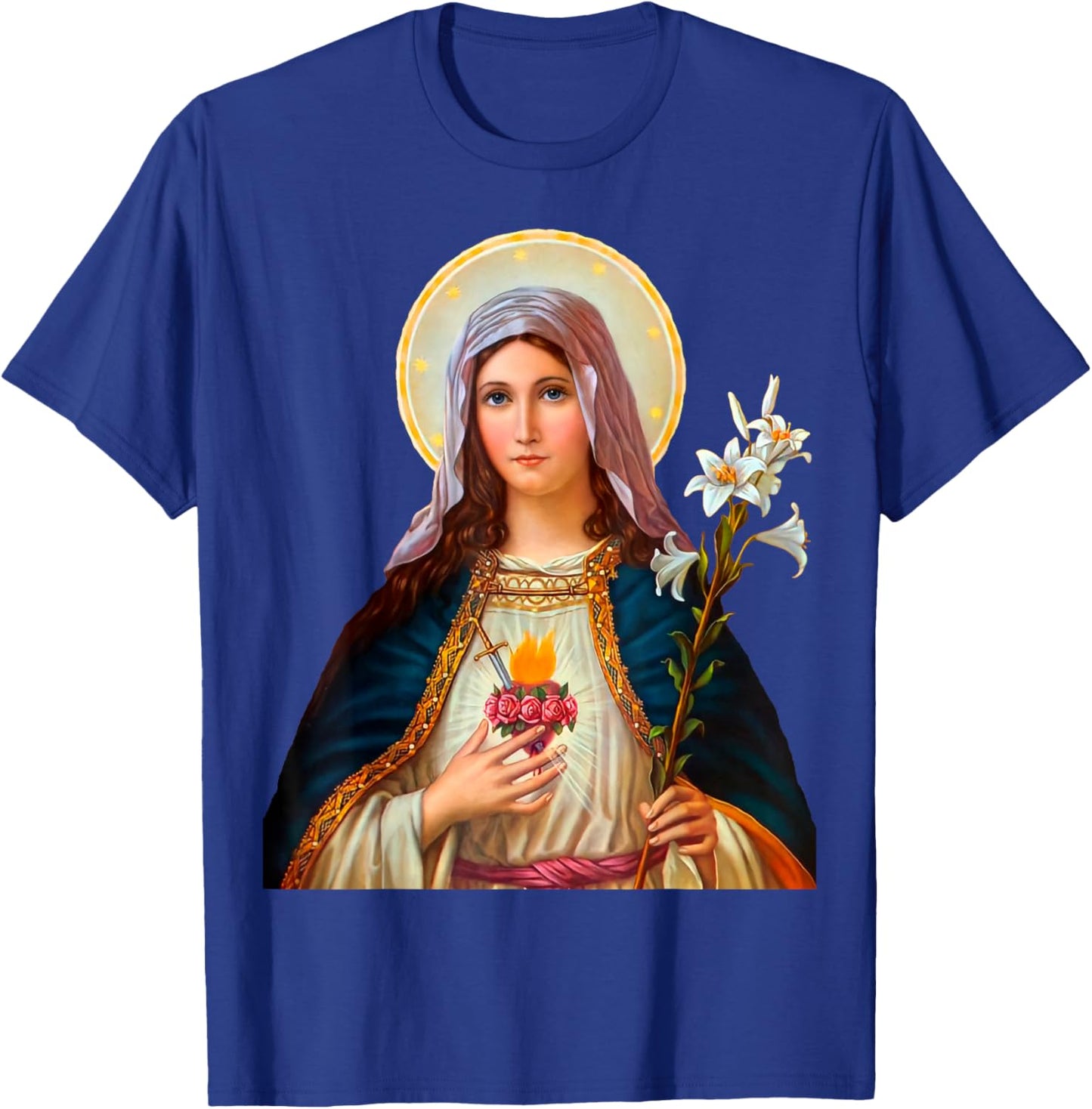 Immaculate Heart of Mary T-Shirt - T-Shirt | Royal