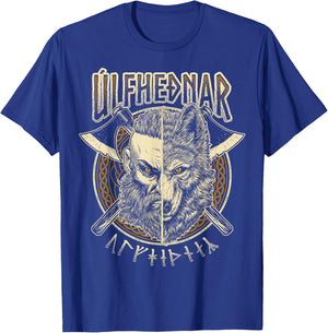 Viking Wolf Ulfhednar Pagan Nordic Valhalla Warrior T-Shirt - T-Shirt | Royal