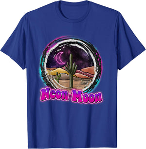 Neon-Moon Country Retro Western 80s 90 Cactus T-Shirt - T-Shirt | Royal