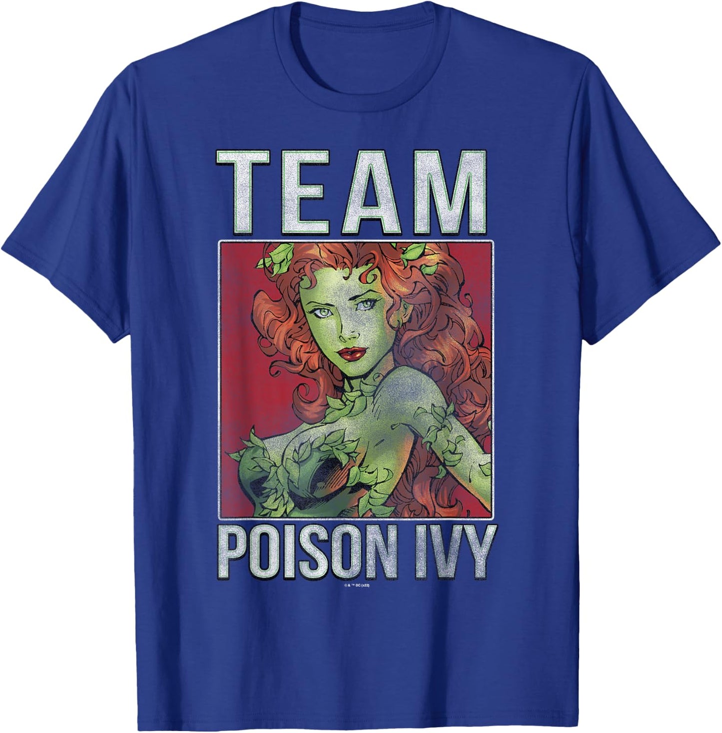 DC Comics Batman Team Poison Ivy Big Face Poster T-Shirt - T-Shirt | Royal