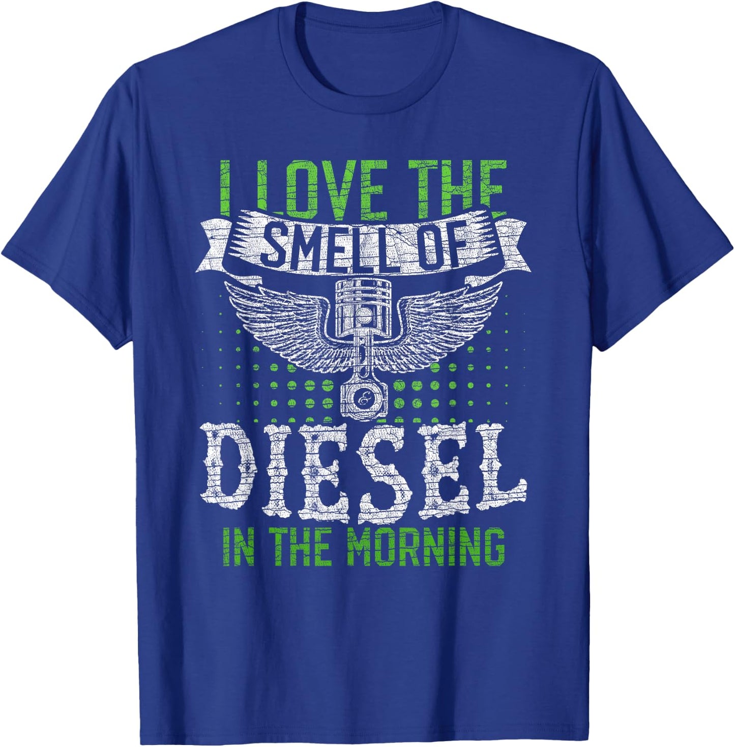 Diesel in The Morning for Truck Driver T-Shirt - T-Shirt | Royal