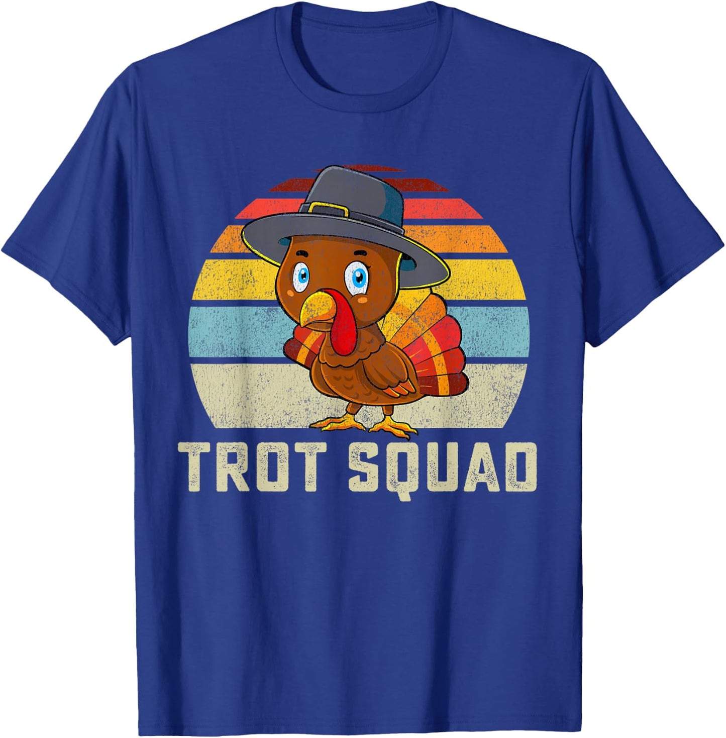 Turkey Trot Squad Thanksgiving Run Costume Men Women T-Shirt - T-Shirt | Royal