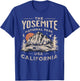 Yosemite National Park California Hike Outdoors Vintage T-Shirt - T-Shirt | Royal